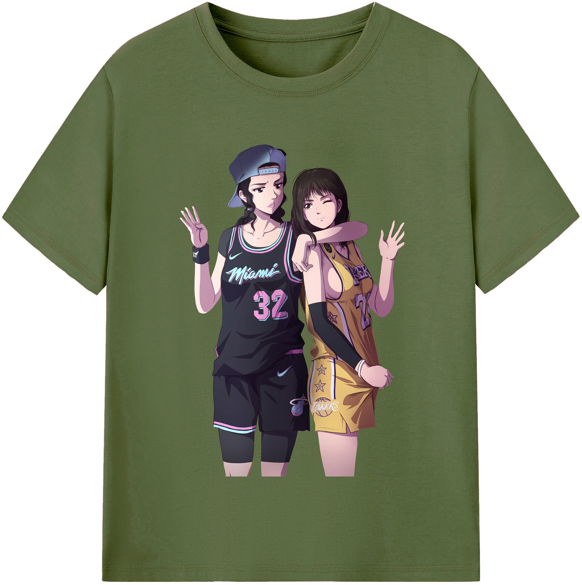 SLAM DUNK／スラムダンク 綿100％半袖Tシャツ（フロントプリント）